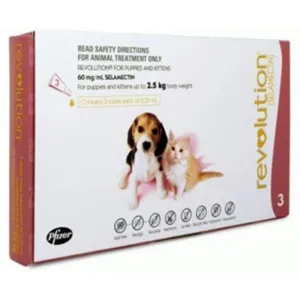 [25% OFF] Revolution For Puppies & Kittens 3ct (Up to 2.5kg)