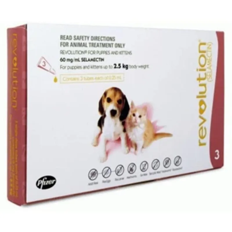[25% OFF] Revolution For Puppies & Kittens 3ct (Up to 2.5kg)