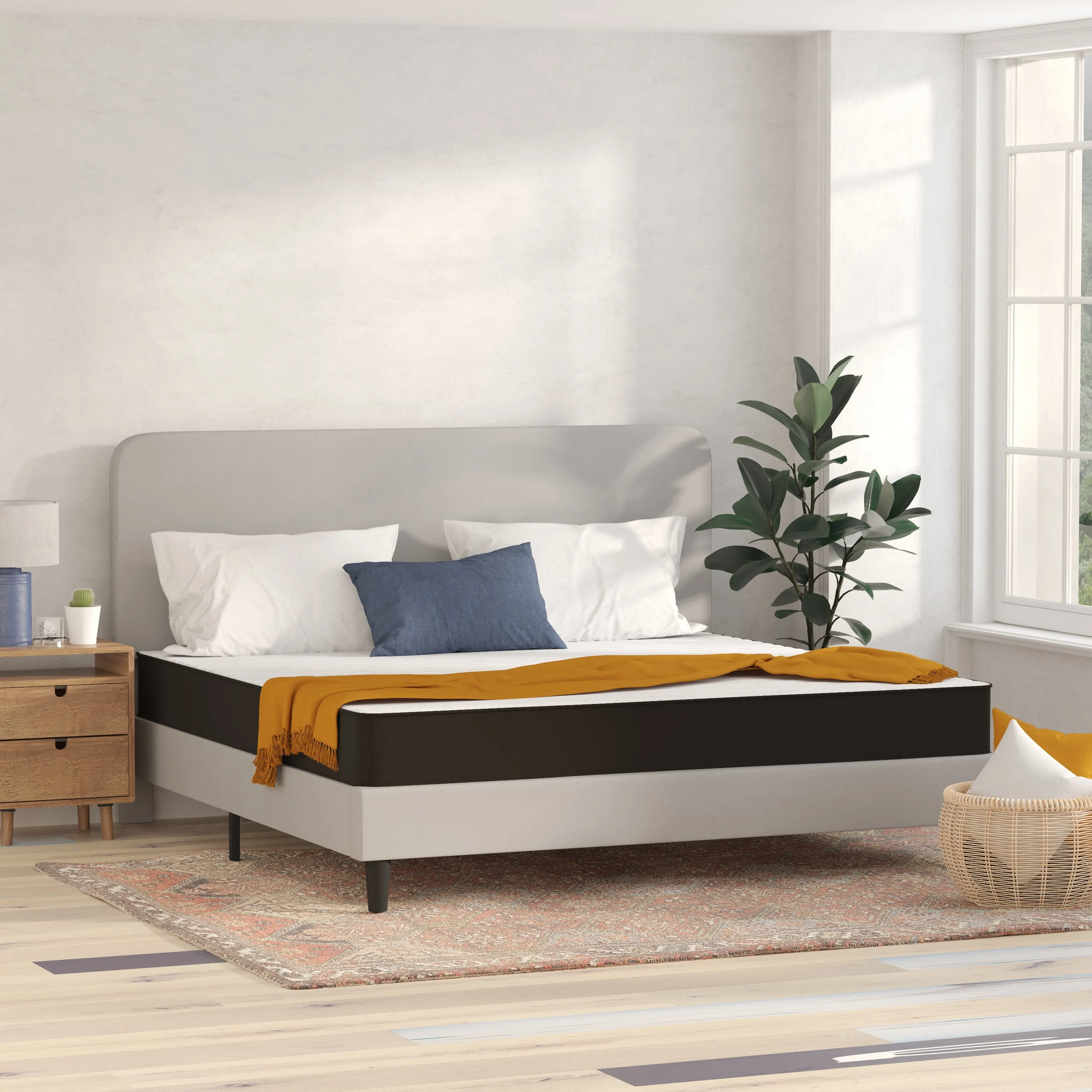8 Inch King Hybrid Mattress CL-E238-B-K-GG