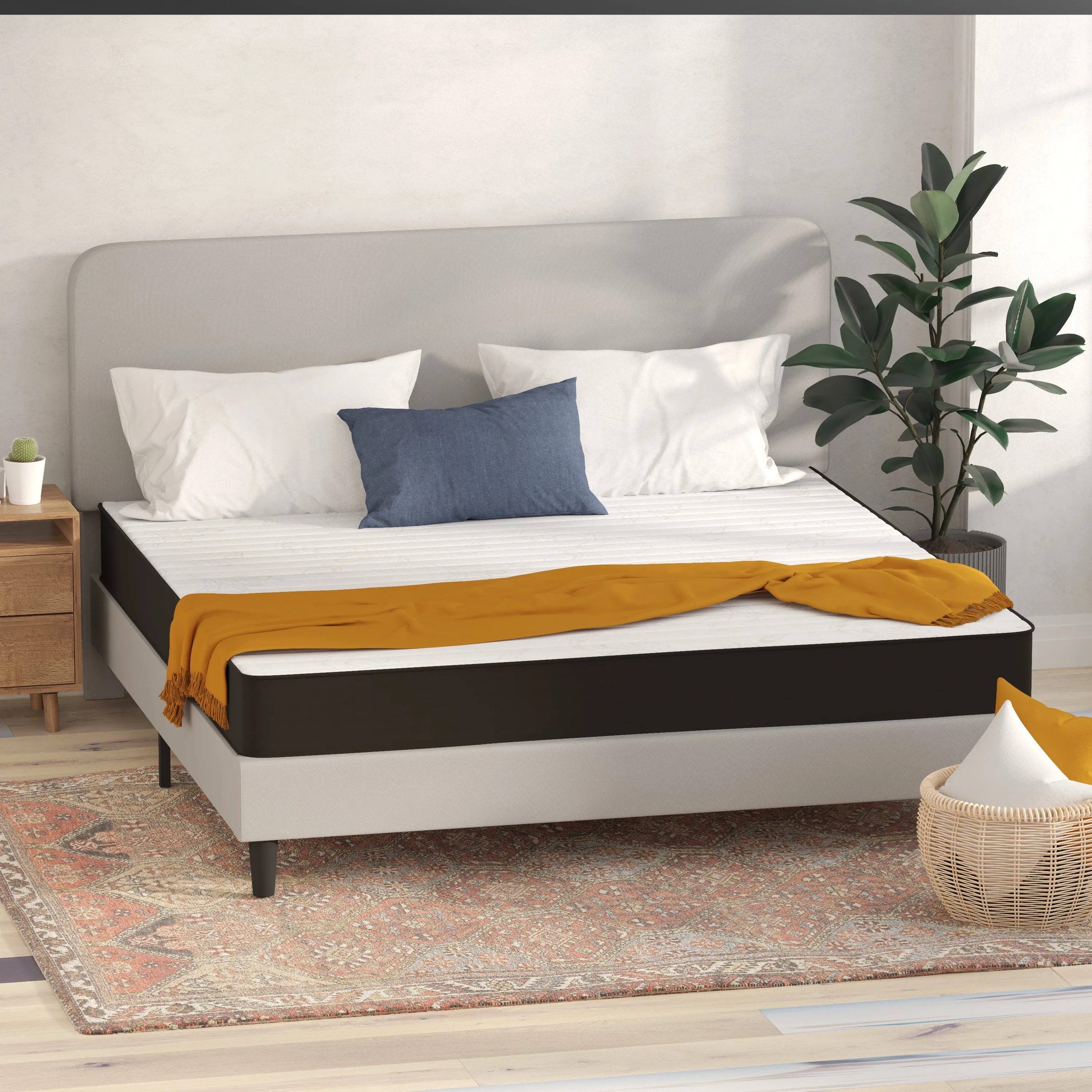 8 Inch King Hybrid Mattress CL-E238-B-K-GG