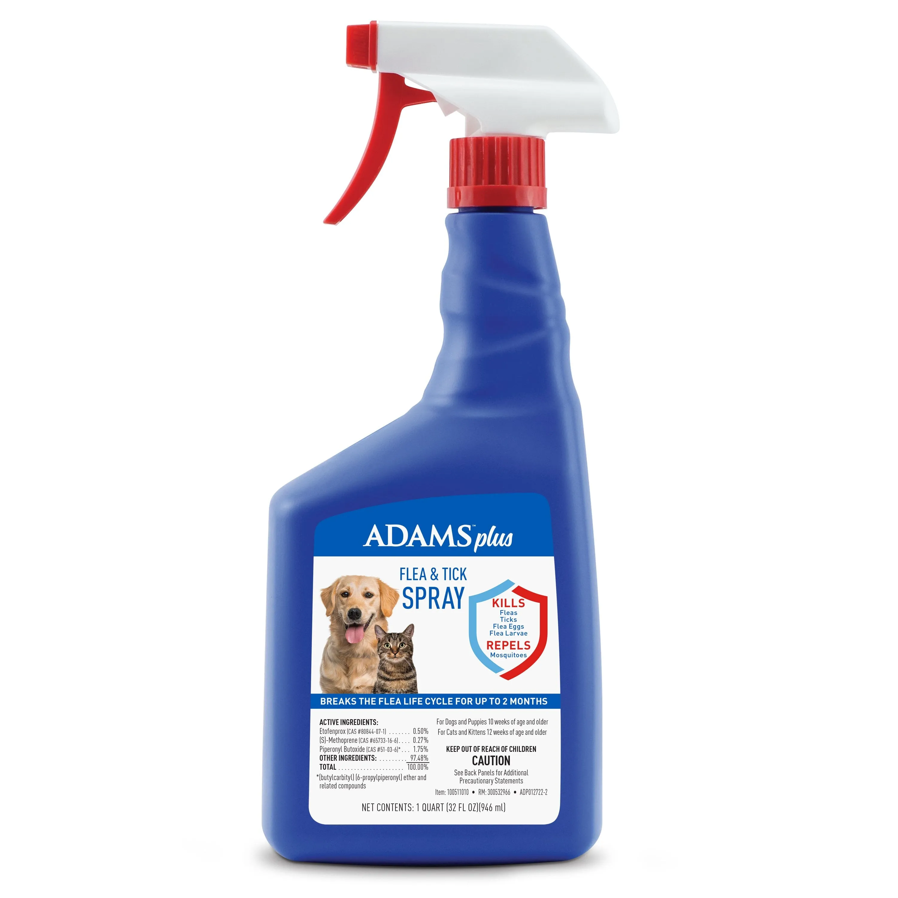 Adams Plus Flea & Tick Spray - 32 fl Oz