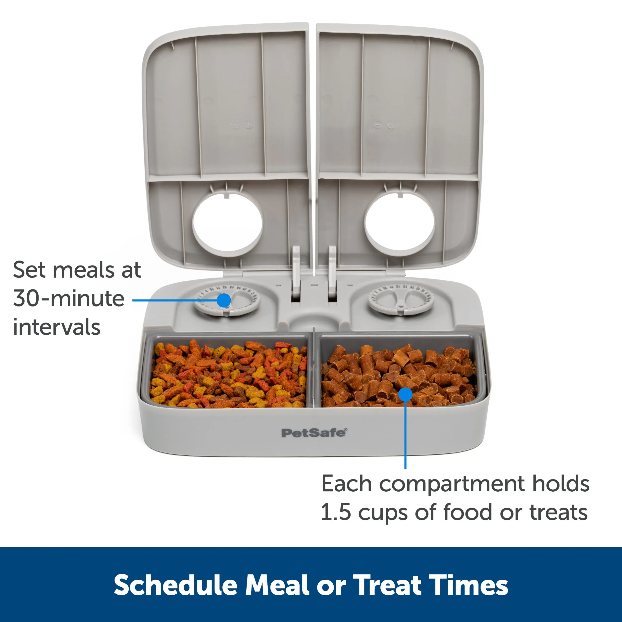 Automatic 2 Meal Pet Feeder