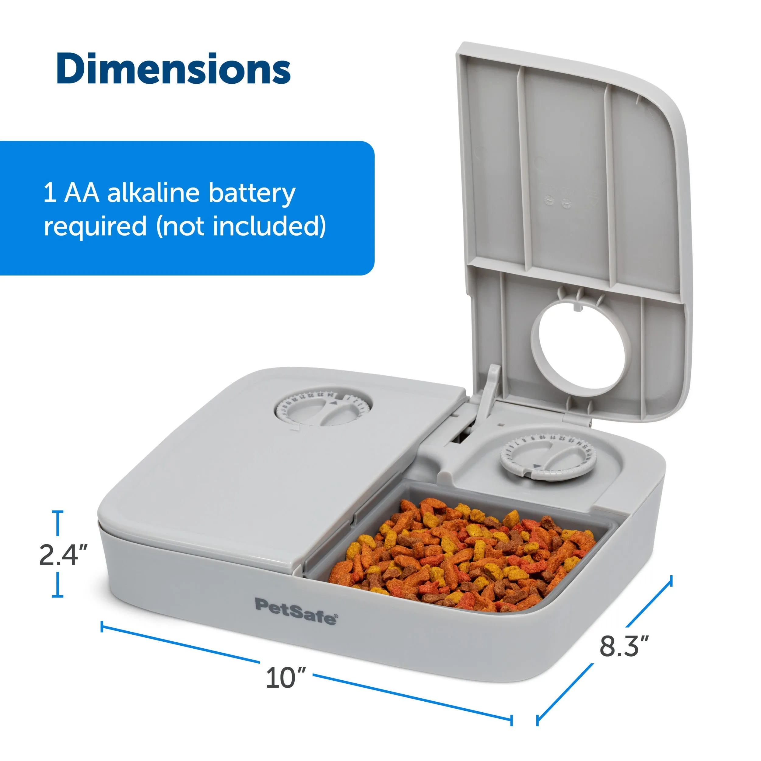 Automatic 2 Meal Pet Feeder