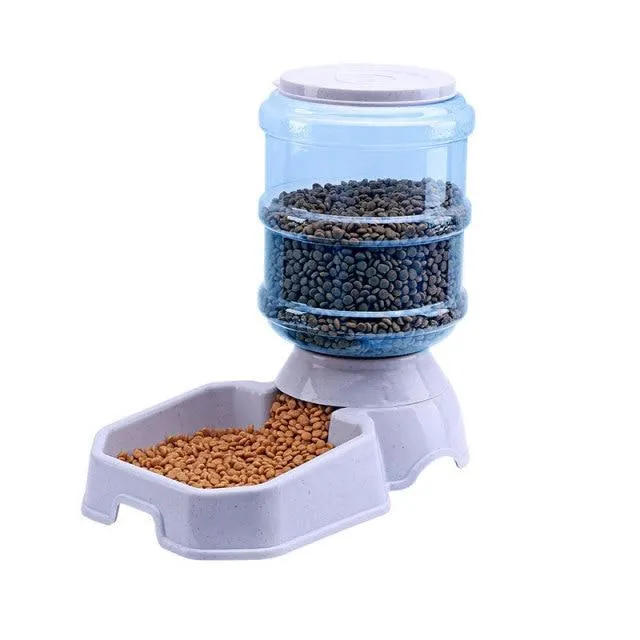Automatic Dog Cat Food Feeder Water Dispenser