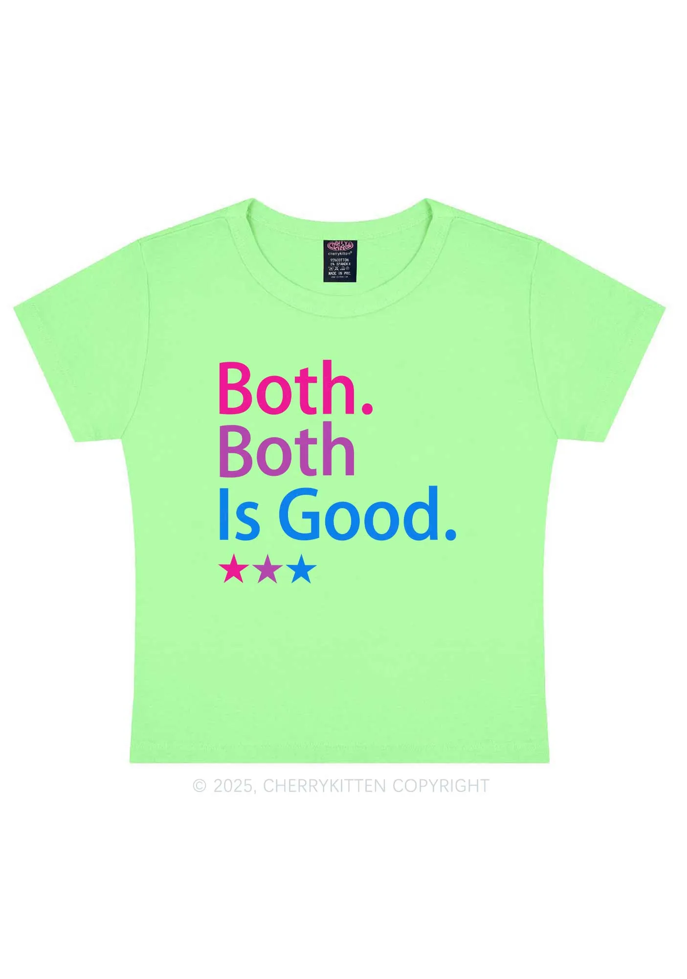 Both Is Good Pride Y2K Baby Tee Cherrykitten