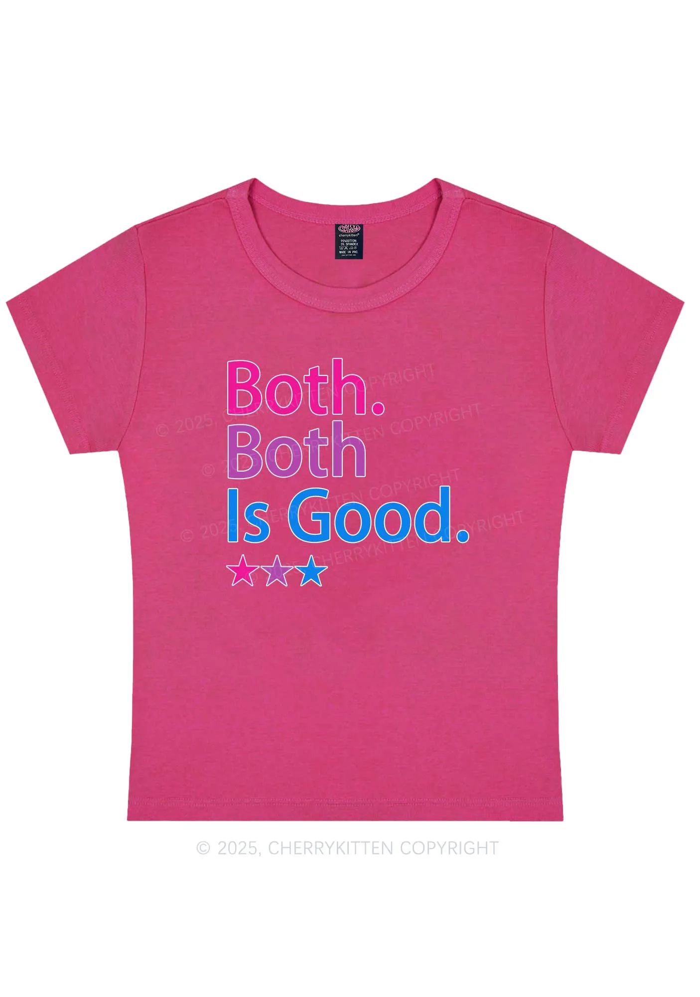 Both Is Good Pride Y2K Baby Tee Cherrykitten