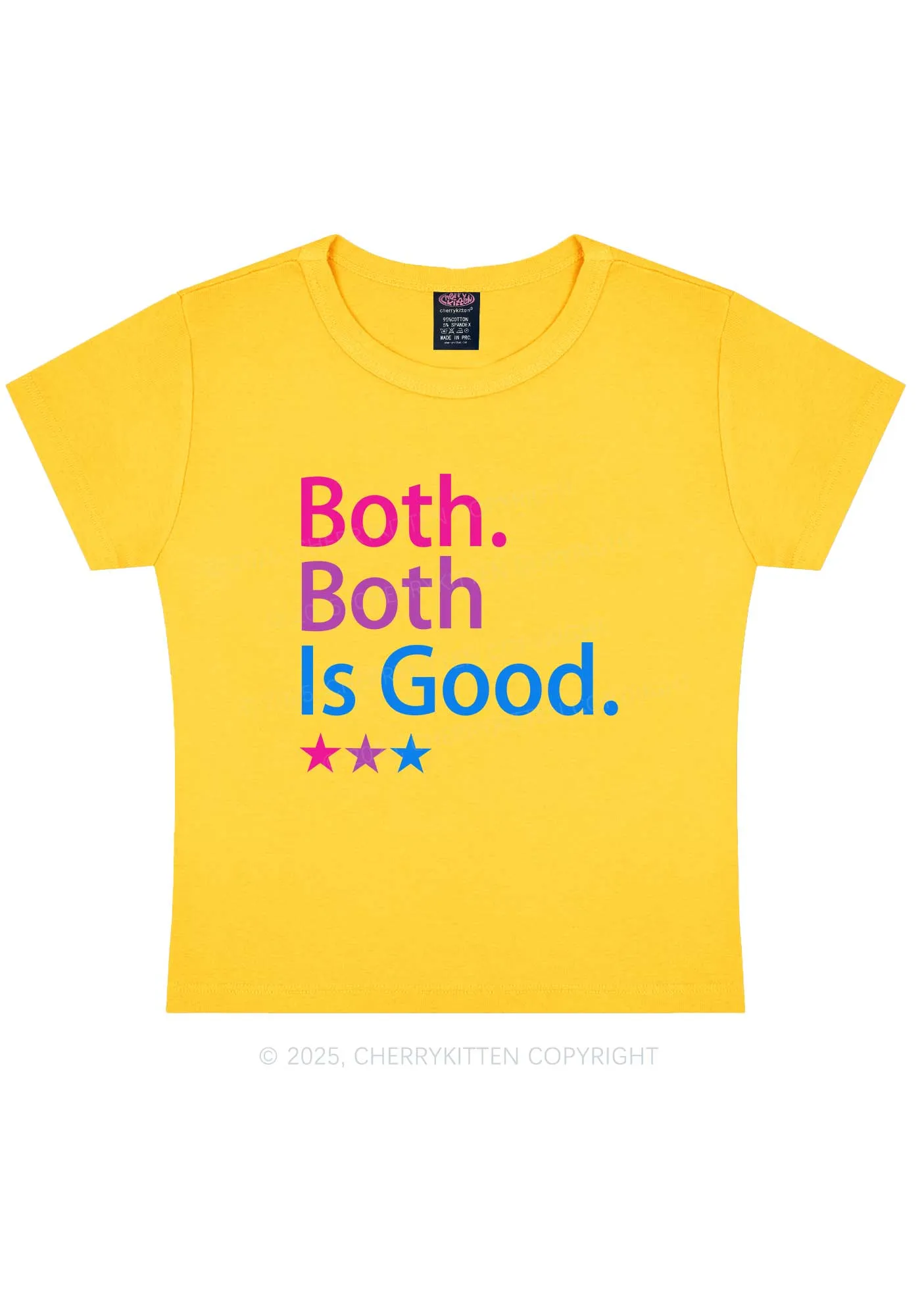 Both Is Good Pride Y2K Baby Tee Cherrykitten