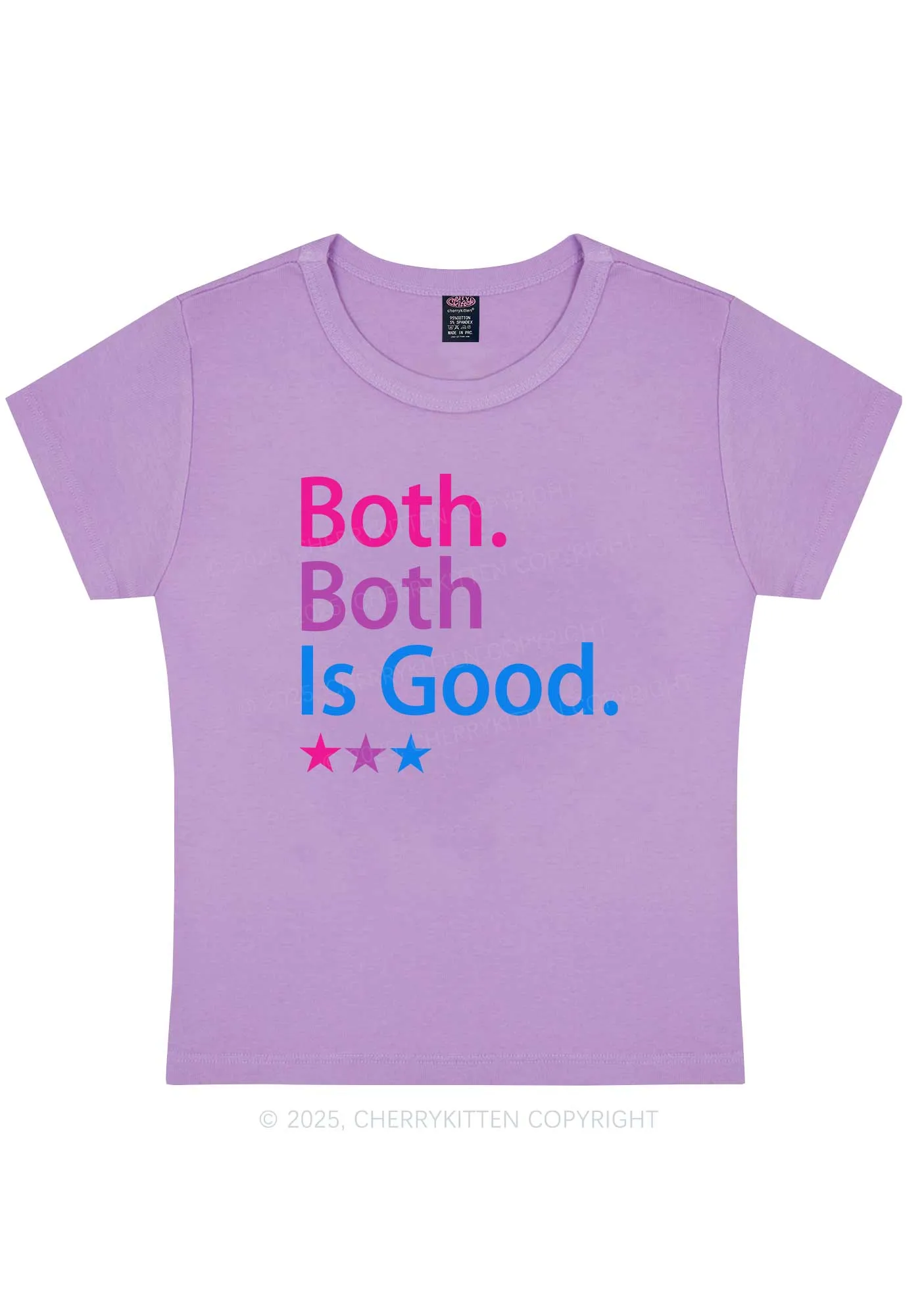 Both Is Good Pride Y2K Baby Tee Cherrykitten
