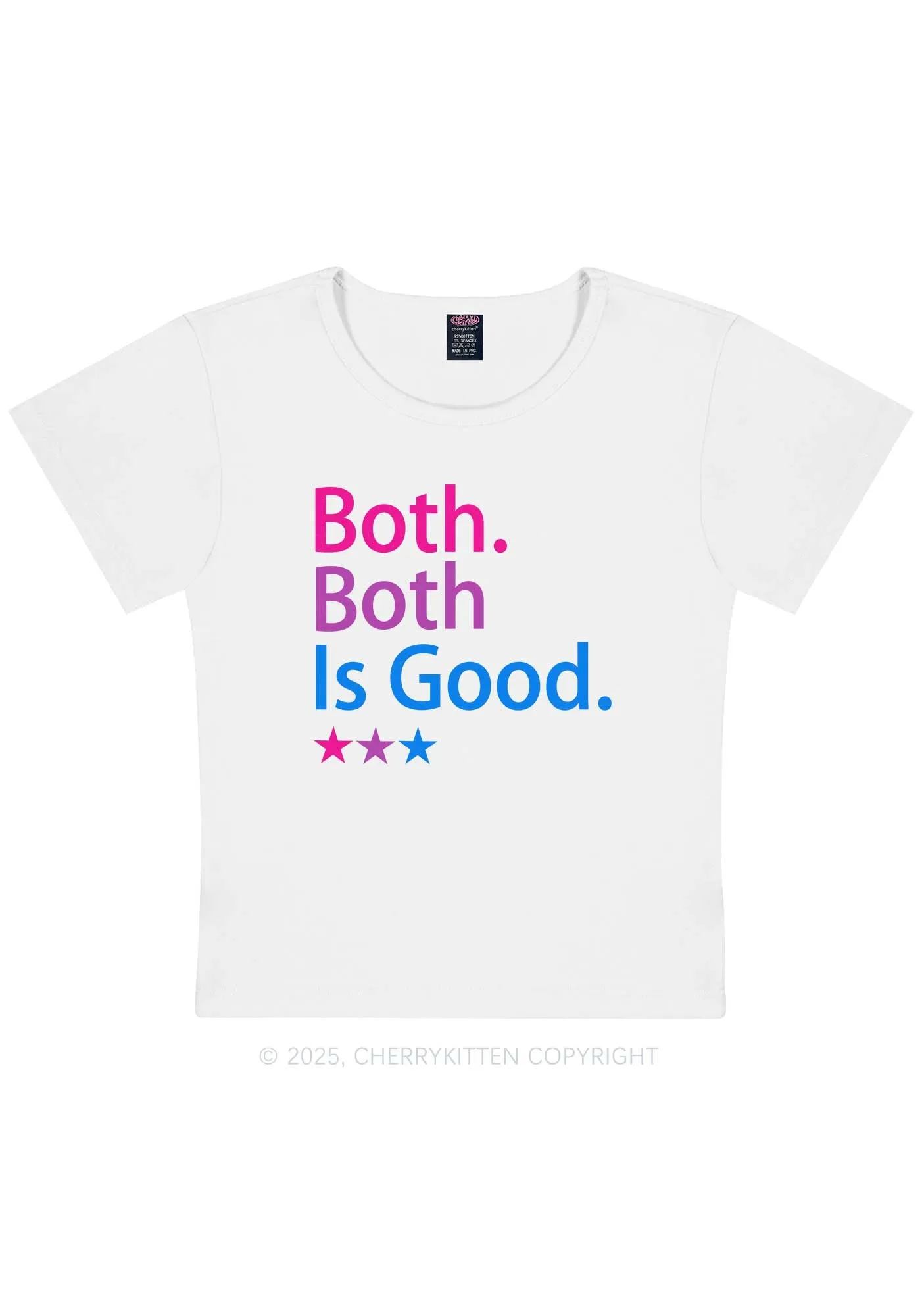 Both Is Good Pride Y2K Baby Tee Cherrykitten