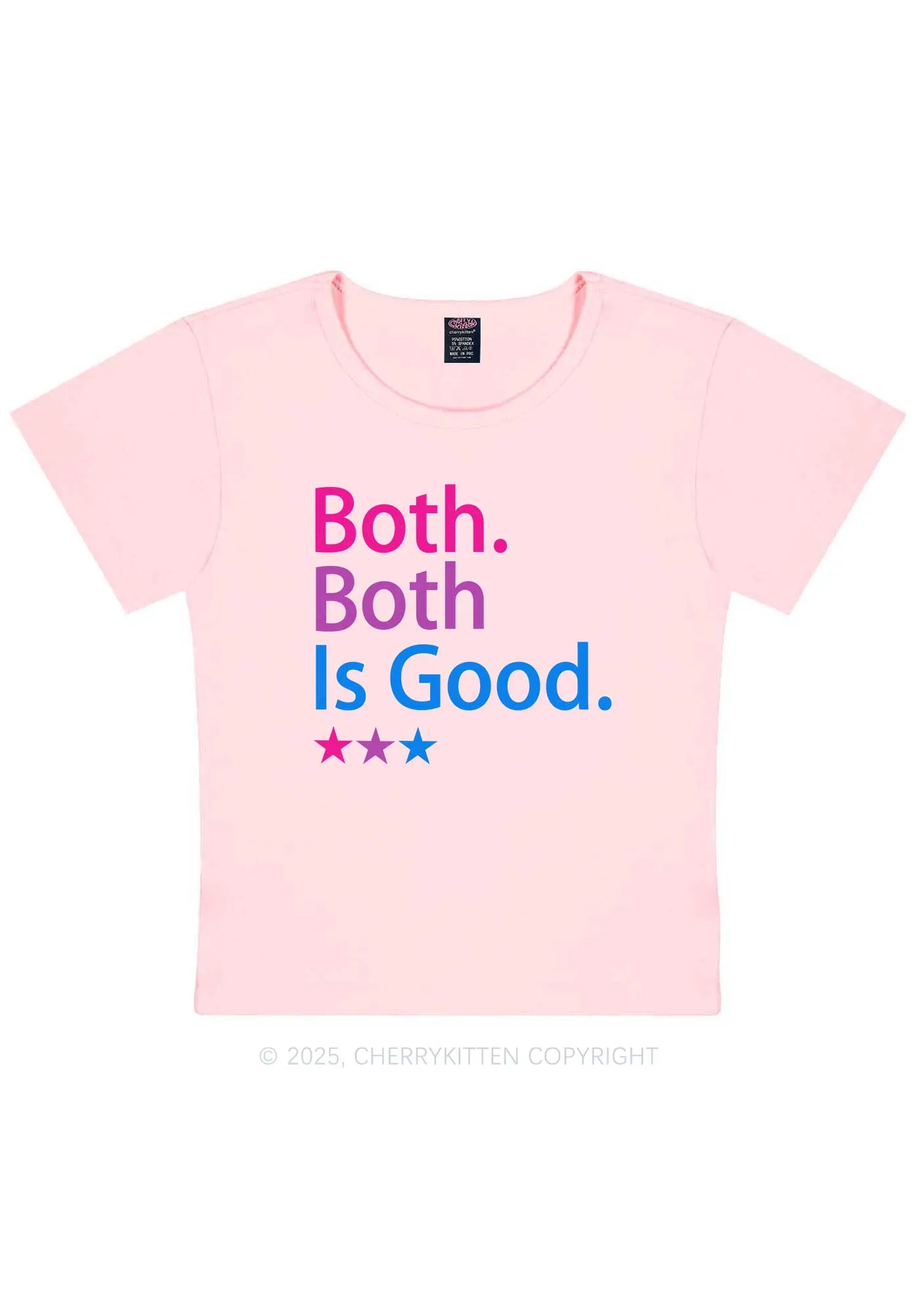 Both Is Good Pride Y2K Baby Tee Cherrykitten