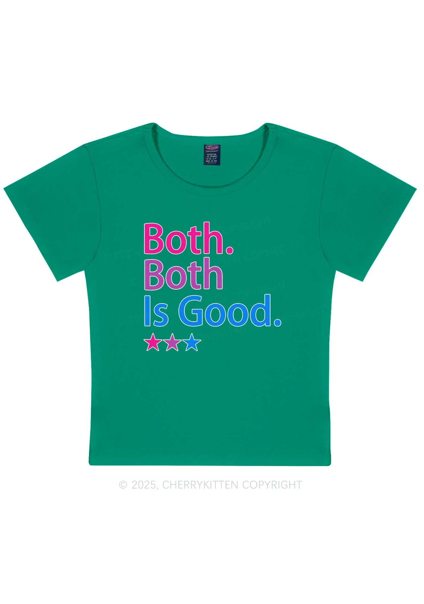 Both Is Good Pride Y2K Baby Tee Cherrykitten