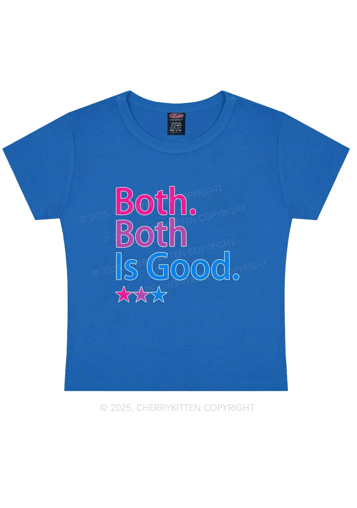 Both Is Good Pride Y2K Baby Tee Cherrykitten