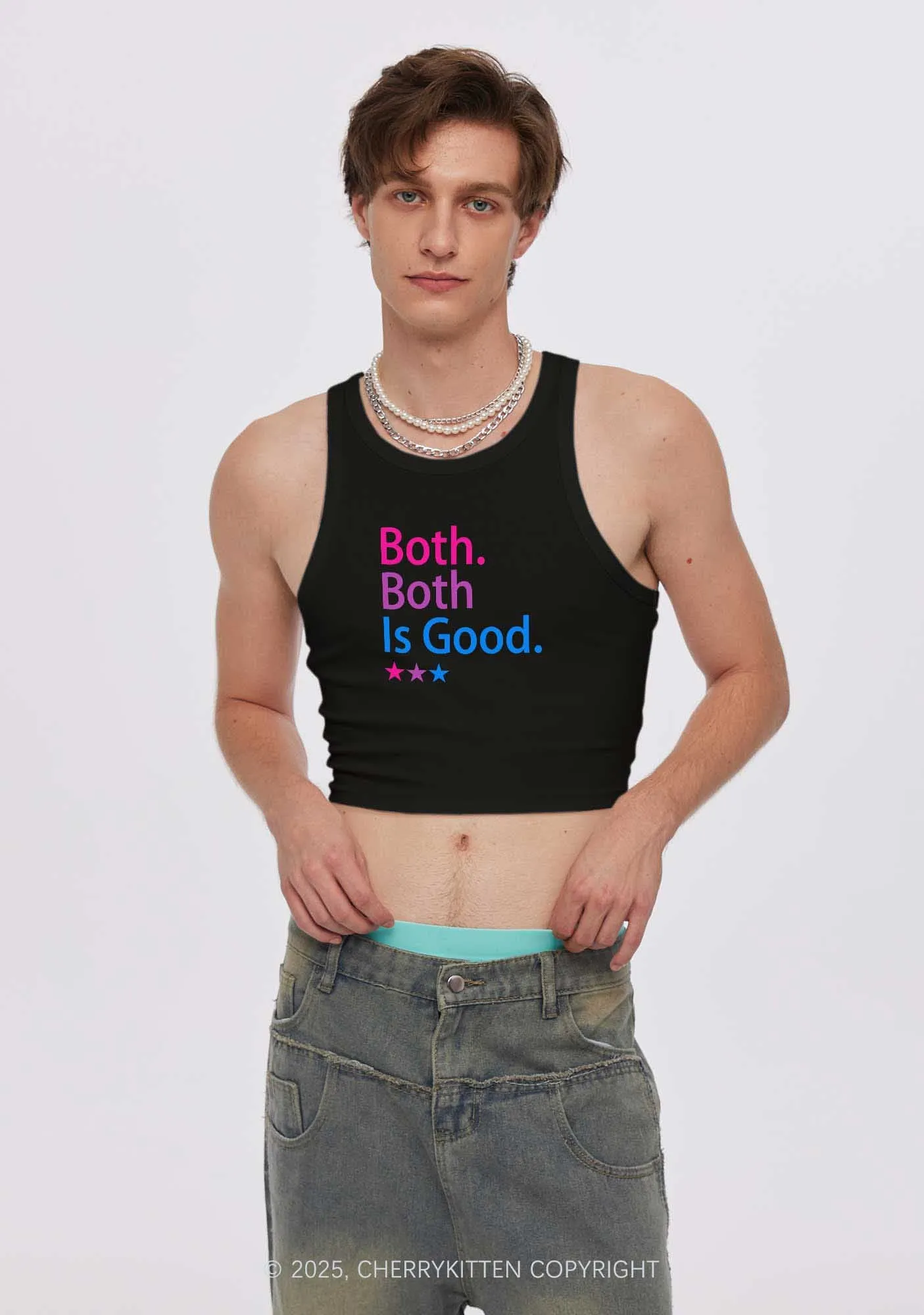 Both Is Good Pride Y2K Crop Tank Top Cherrykitten