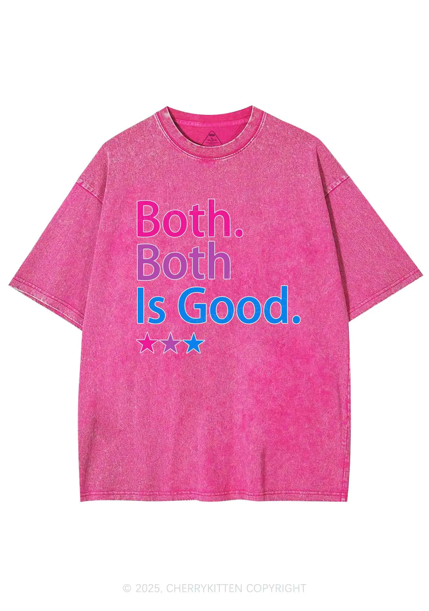 Both Is Good Pride Y2K Shirts Washed Tee Cherrykitten