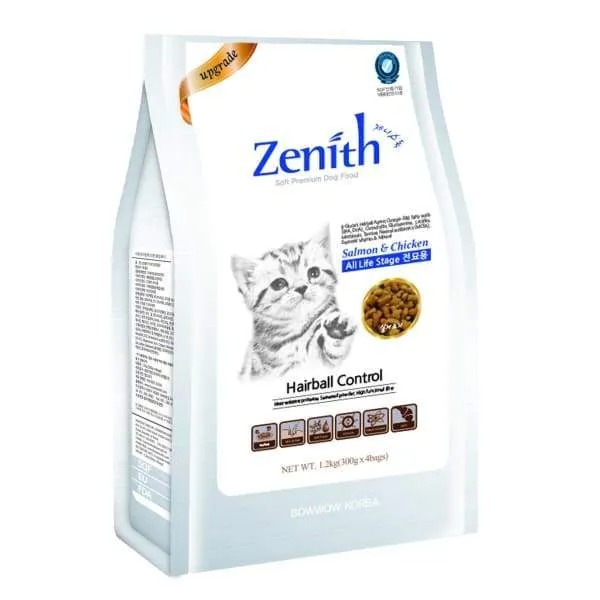 Bow Wow Zenith Hairball Control Semi-Moist Dry Cat Food 1.2kg