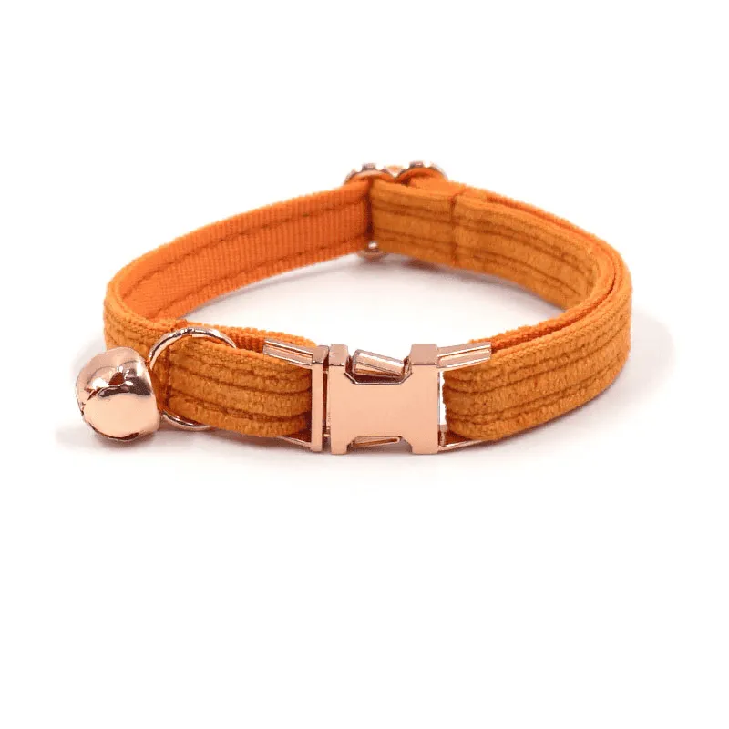 Cat Collar with Bow tie Set, Rose Gold Cat Bell for Cats, Small Dogs