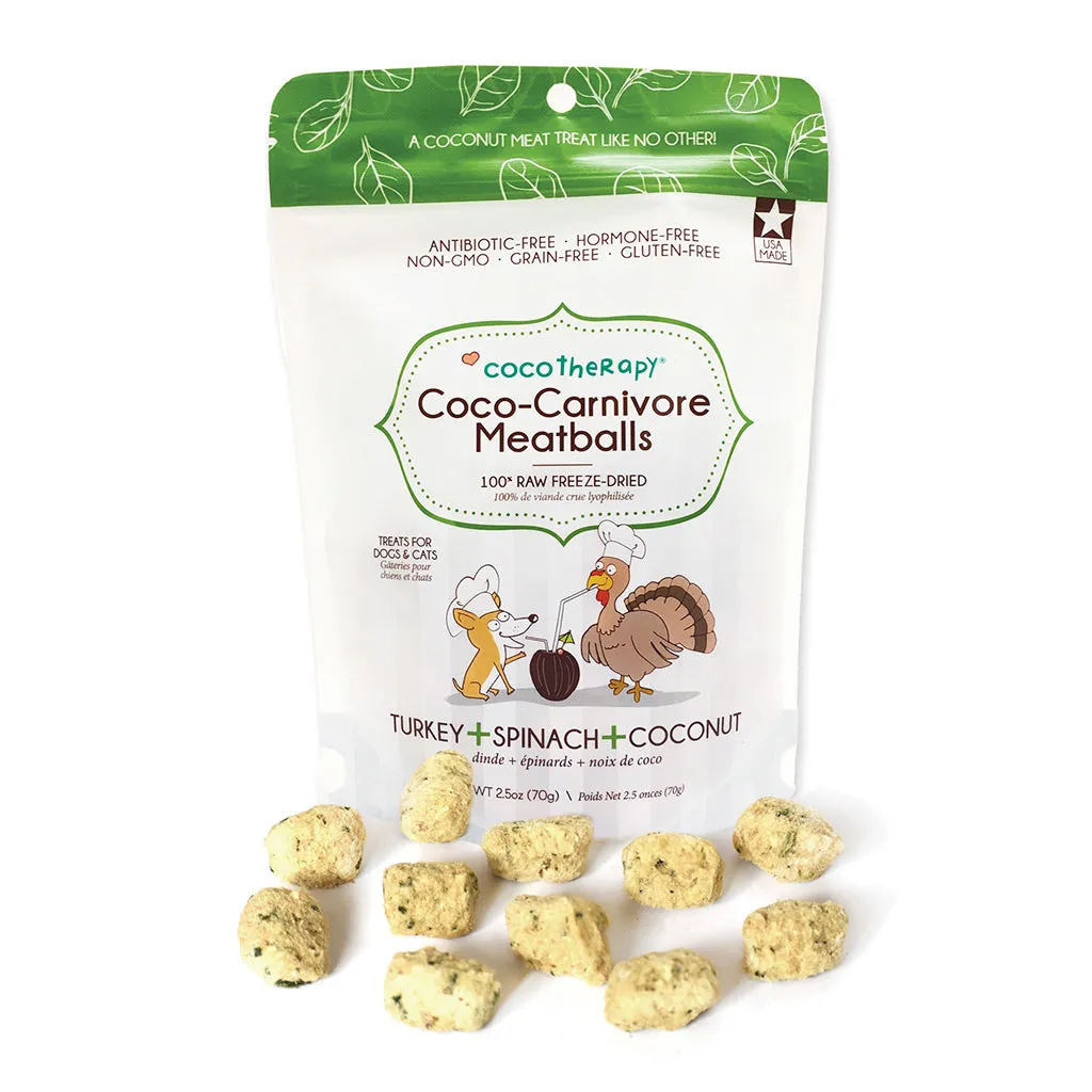 Cat Combo - Organic Hairball Plus   Coco-Carnivore Turkey Meatballs