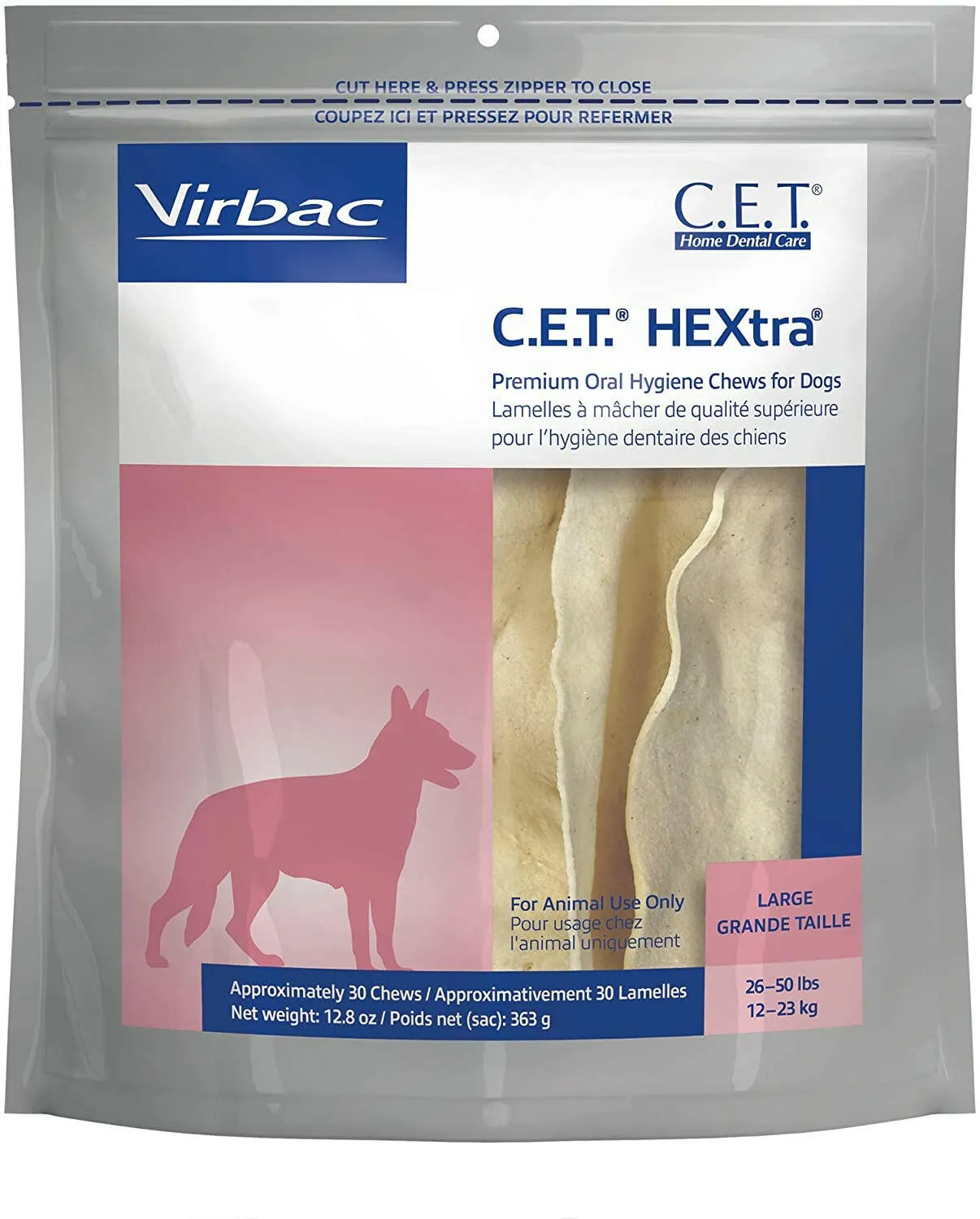 C.E.T. HEXtra Dental Chews for Medium Dogs