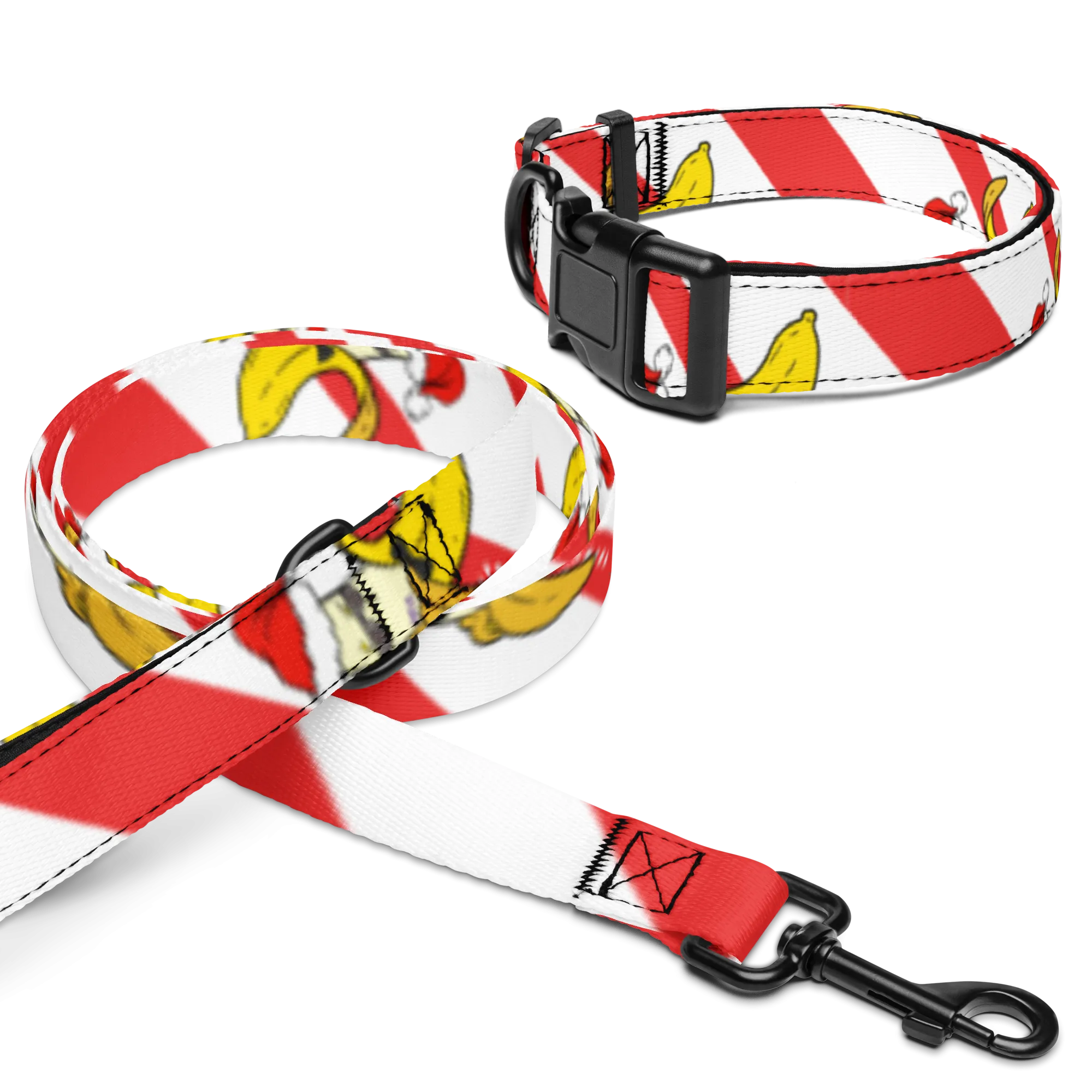 Dandy Cane Pet collar & leash