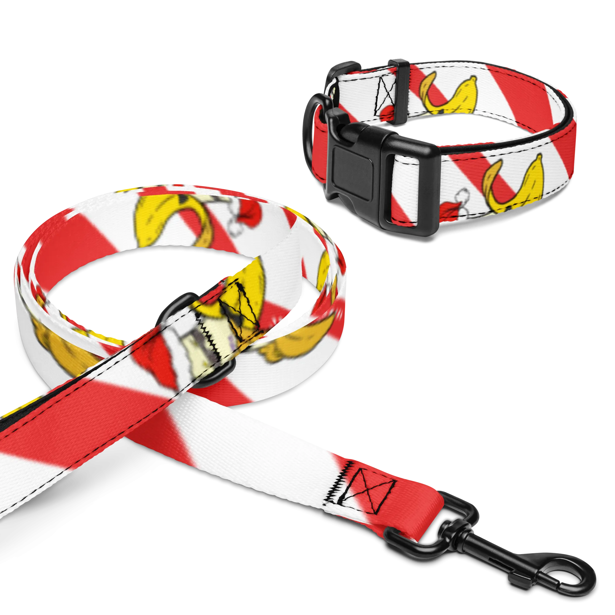 Dandy Cane Pet collar & leash