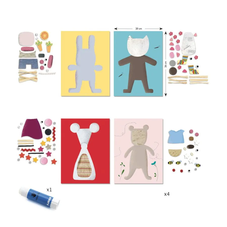 Djeco - Collages For Little Ones Set