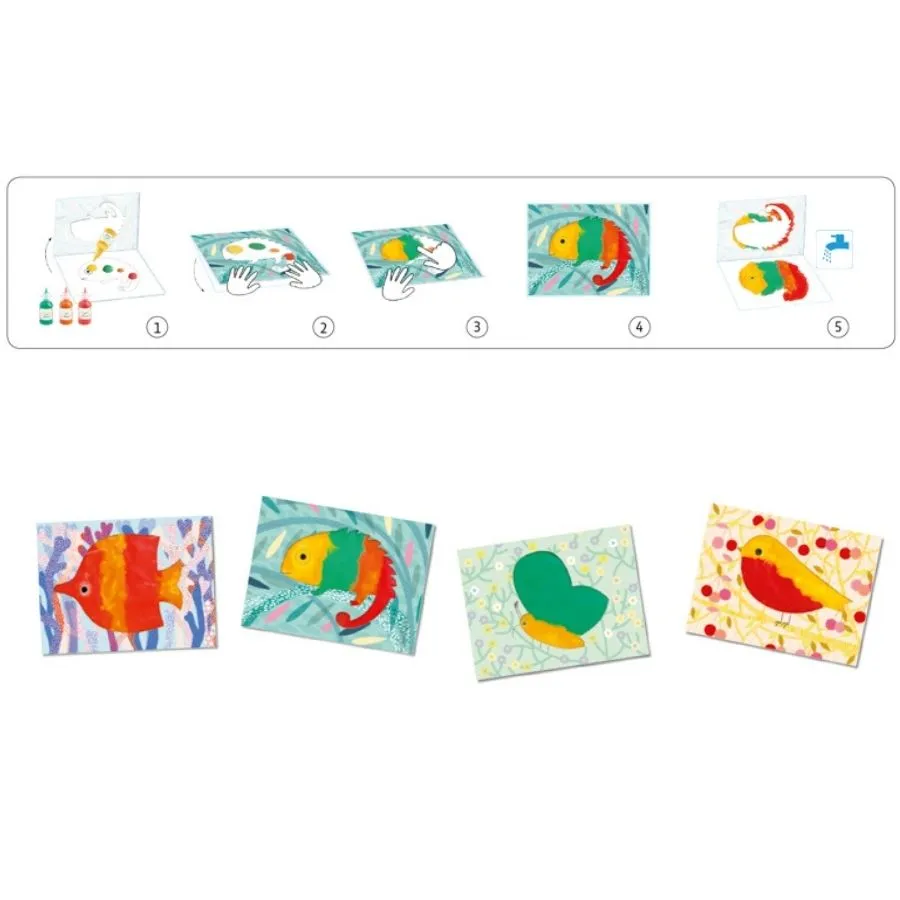 Djeco - Squirt & Spread Painting Set for Toddlers