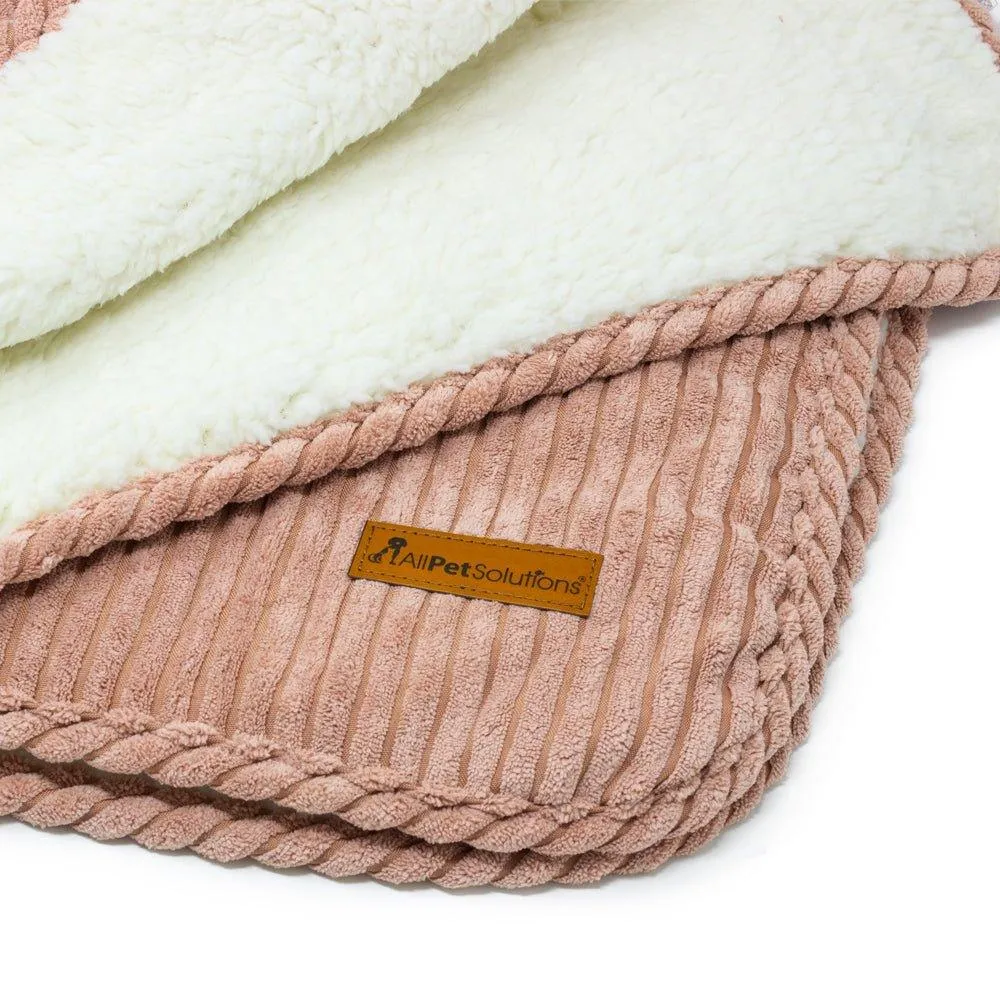 Dog Puppy Gift Set with Blanket - Rose Pink