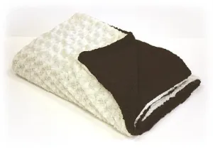 Exotic Two Sided Faux Fur Throw Blanket 50" X 60" (Australian Sheep #1)