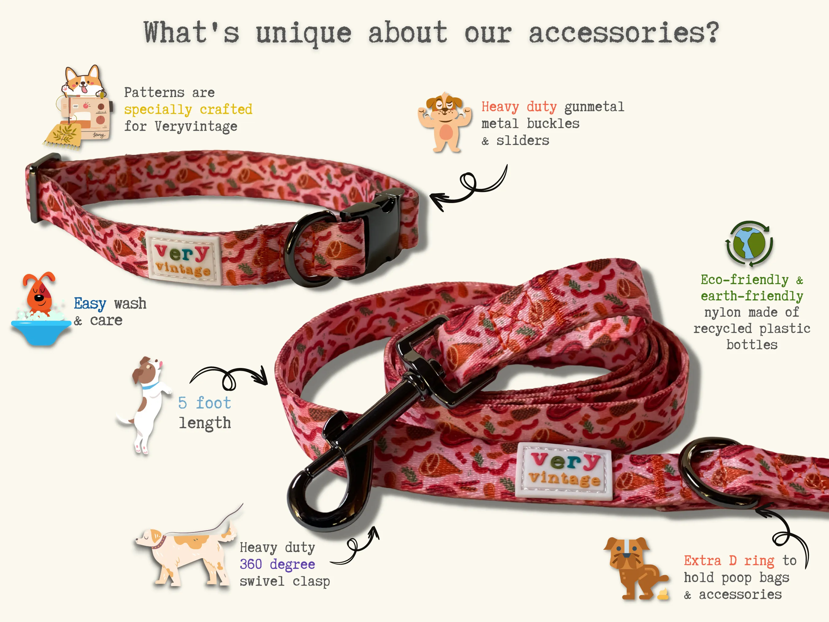 Feelin Squirrely - Recycled Eco-Friendly Breakaway Safety Cat Collar