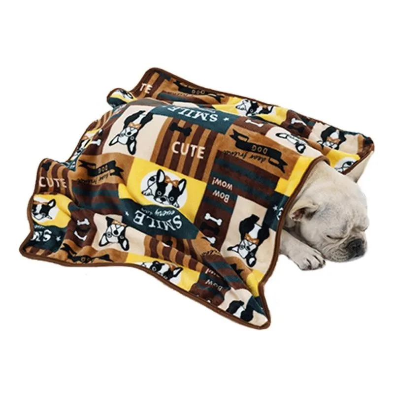 Flannel Dog Blanket - Machine Washable - Multiple Sizes