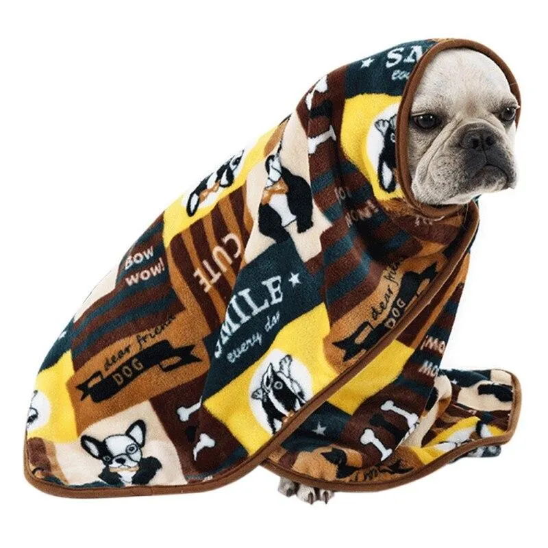 Flannel Dog Blanket - Machine Washable - Multiple Sizes