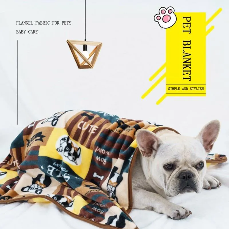 Flannel Dog Blanket - Machine Washable - Multiple Sizes