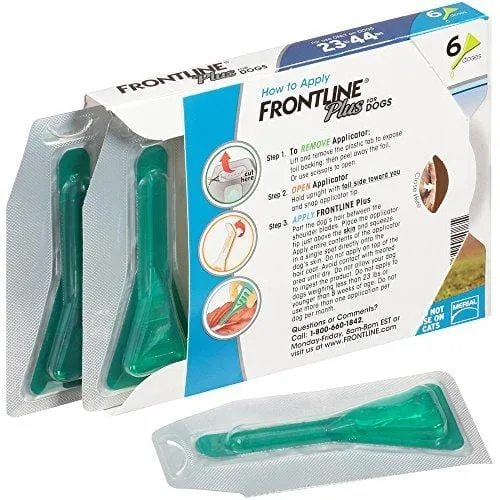 Frontline Plus for Dogs 2344 lbs Blue, 6 Month