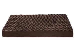 Fur Haven Pet Products Ultra Plush Deluxe Orthopedic Pet Cushion Chocolate MD