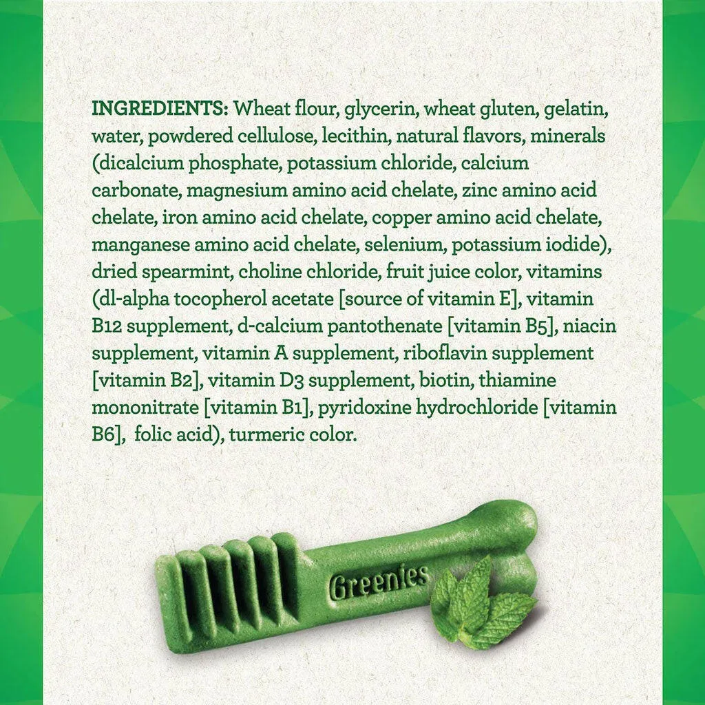 GREENIES Fresh Mint Petite Dental Treats, 20 count