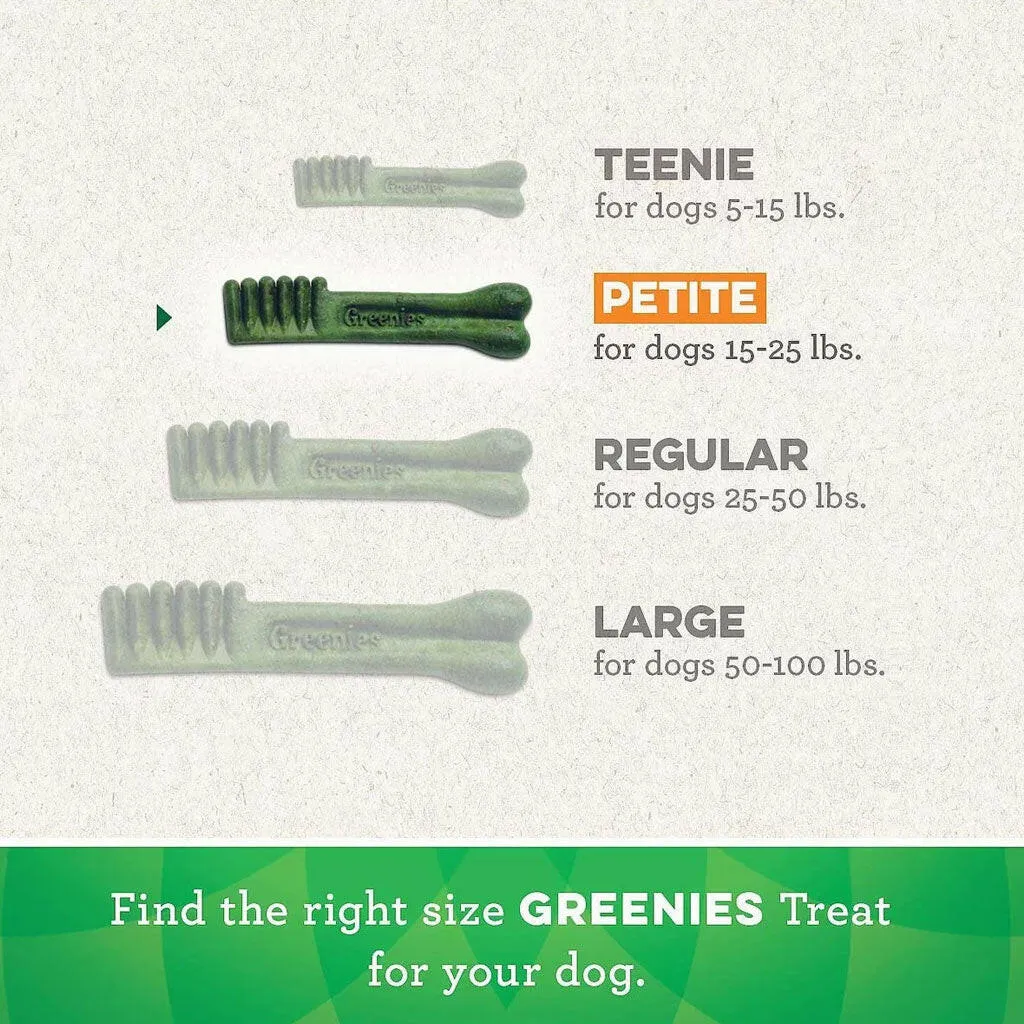 GREENIES Fresh Mint Petite Dental Treats, 20 count