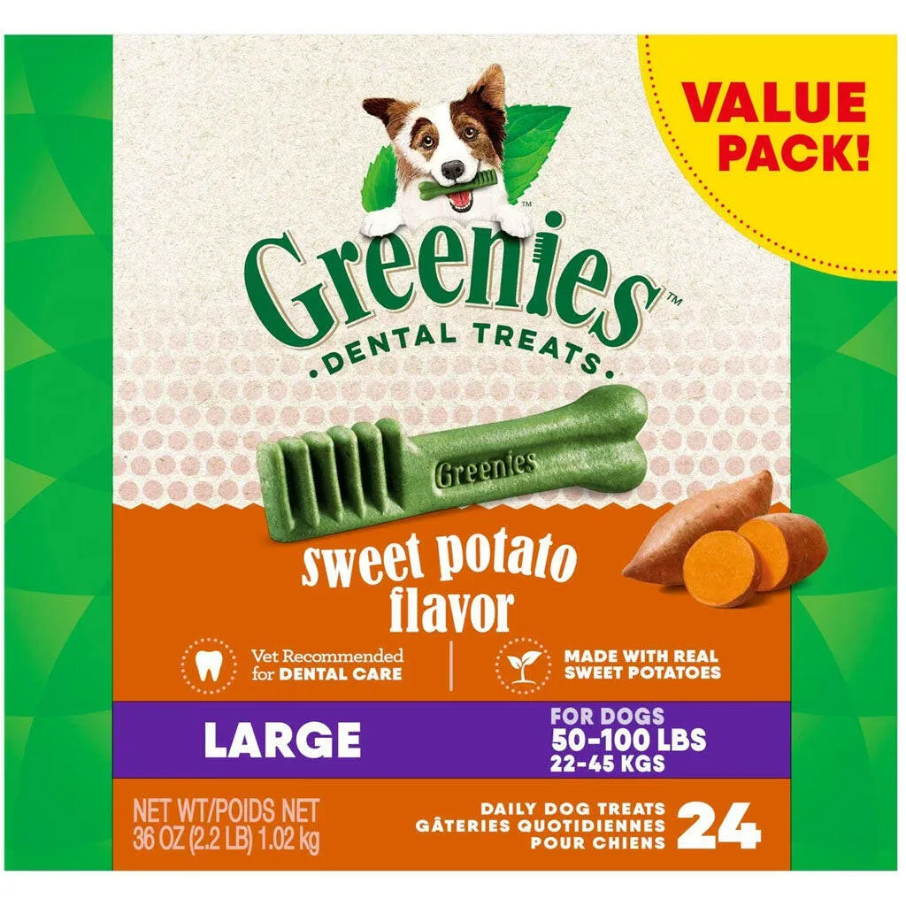 GREENIES Sweet Potato Large Dental Treats