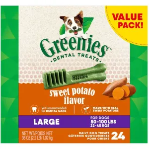 GREENIES Sweet Potato Large Dental Treats