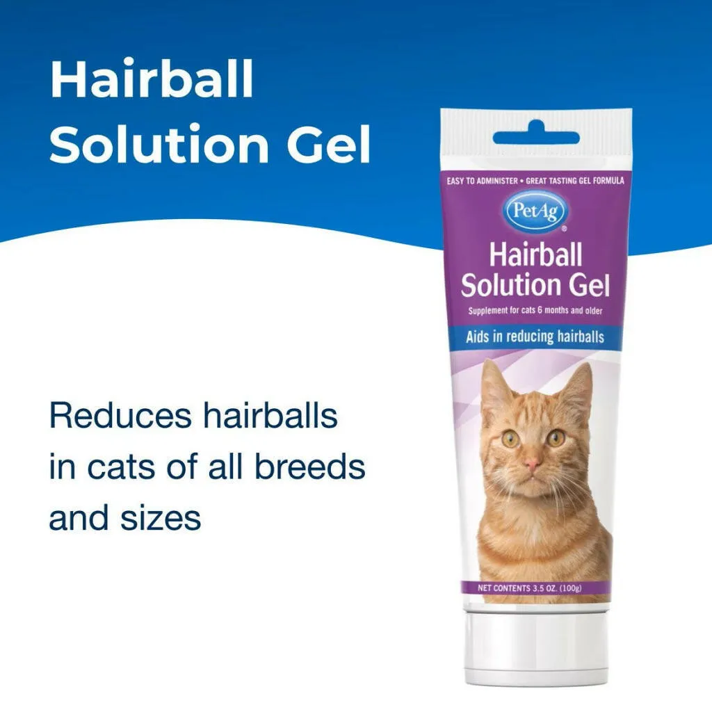 Hairball Solution Gel Supplement For Cats (3.5 oz)