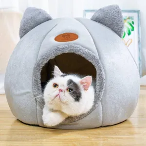 Indoor Cat Bed House With Mattress