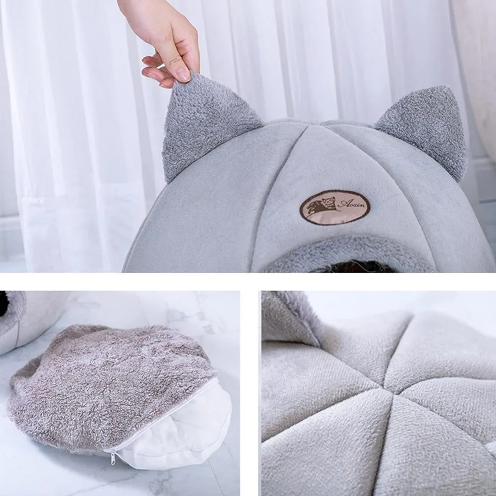 Indoor Cat Bed House With Mattress