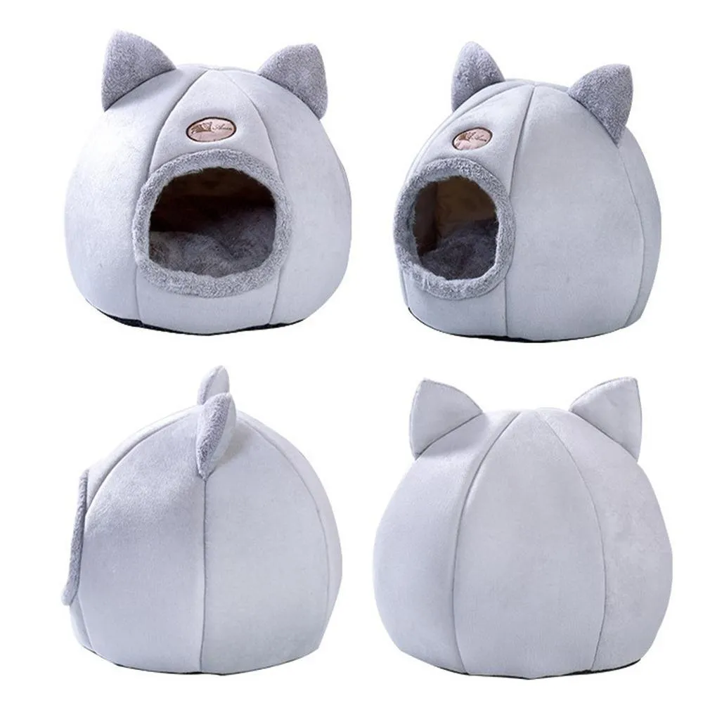 Indoor Cat Bed House With Mattress