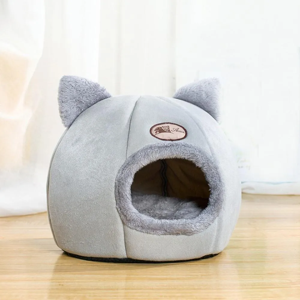 Indoor Cat Bed House With Mattress