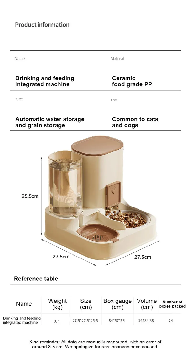 Kimpets Automatic Cat Feeder with Integrated Water Dispenser