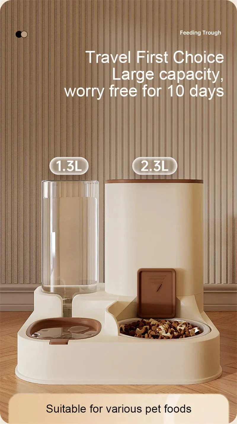 Kimpets Automatic Cat Feeder with Integrated Water Dispenser