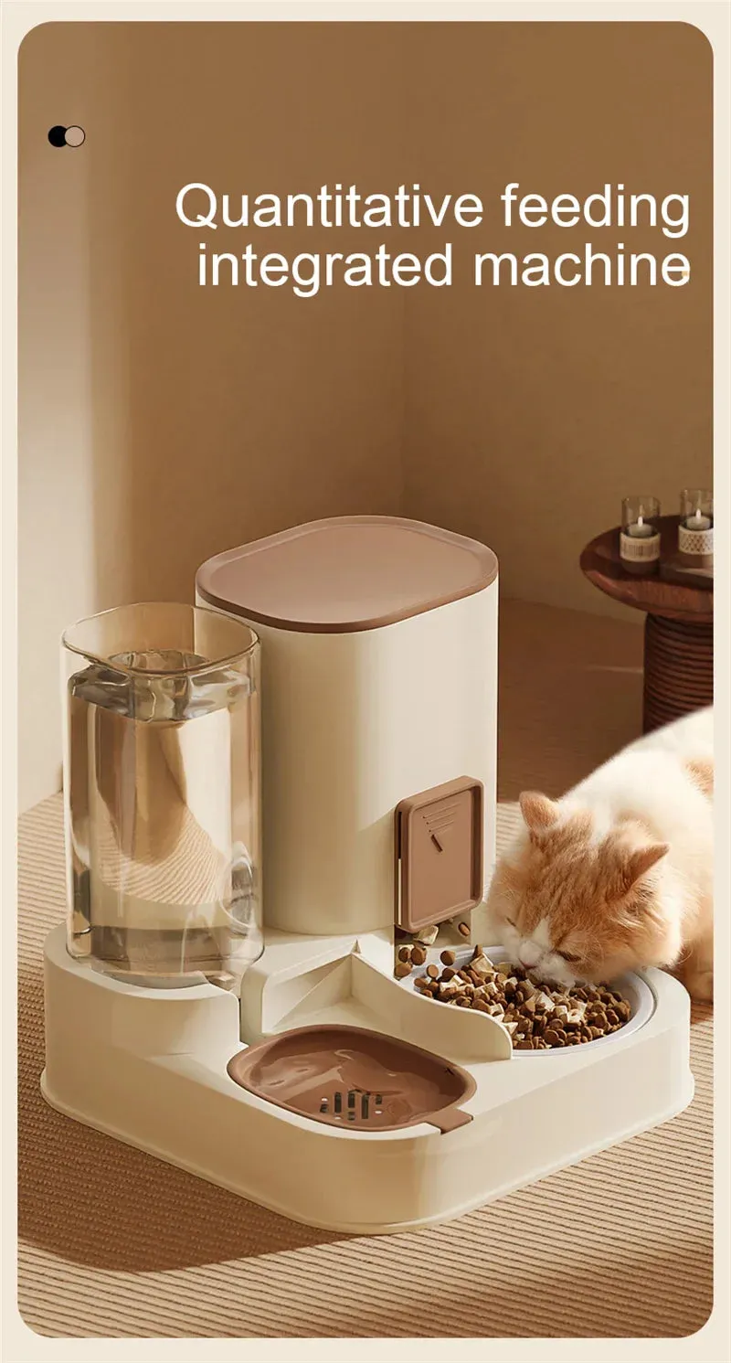 Kimpets Automatic Cat Feeder with Integrated Water Dispenser