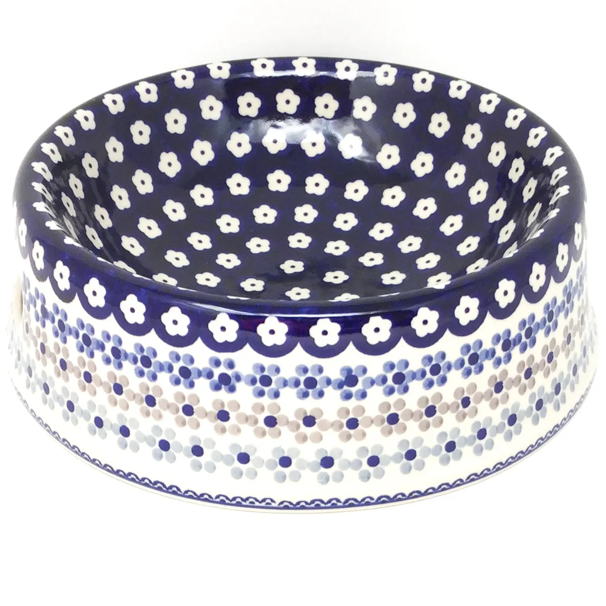 Lg Dog Bowl In Simple Daisy