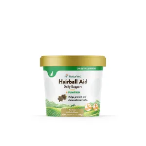 NaturVet Hairball Aid Soft Chews 60-Count, Cat Supplement