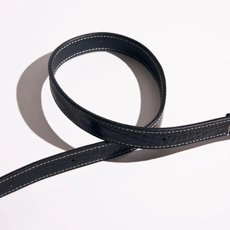 Obsidian Leather Dog Leash