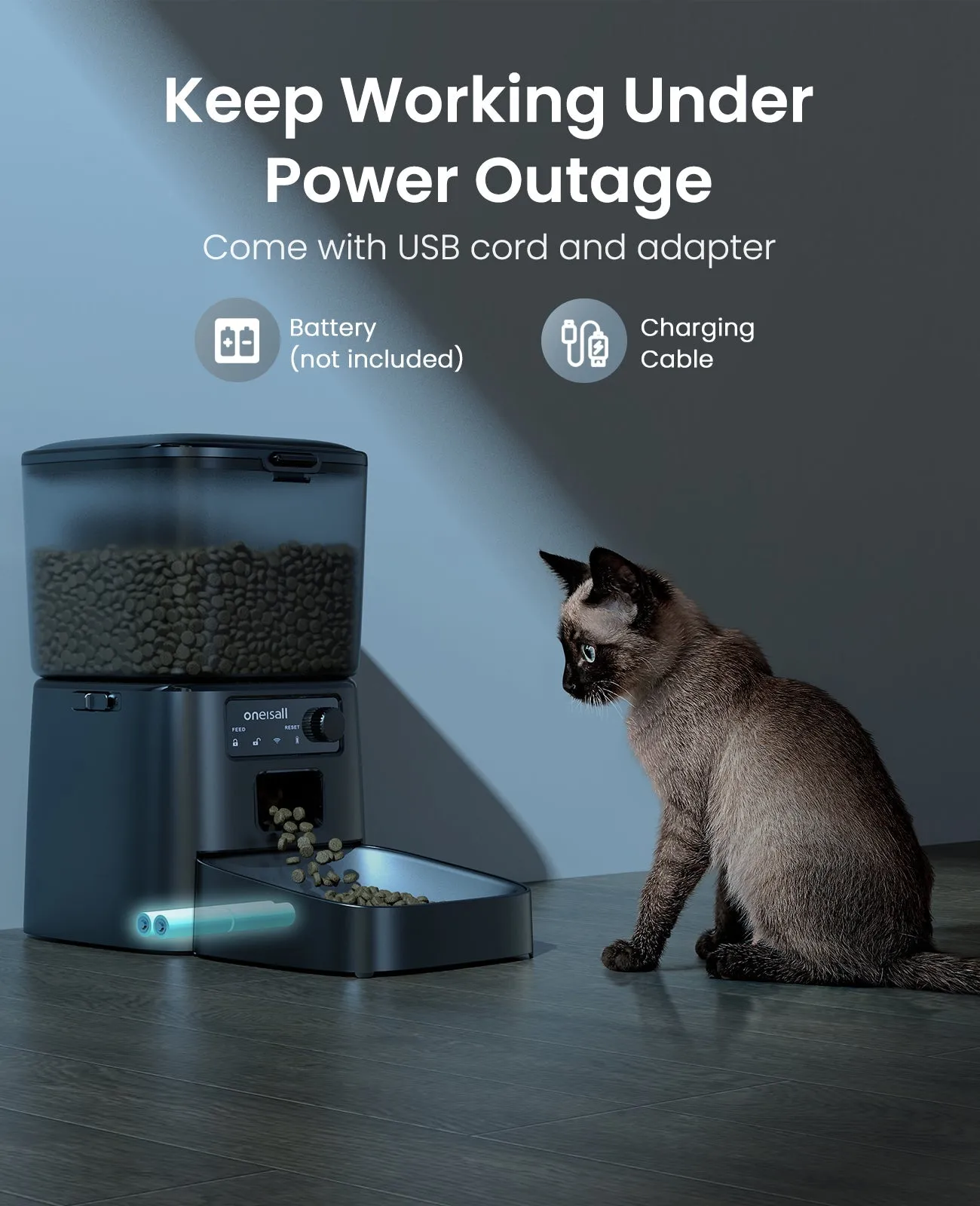 Oneisall LM5 Dog Grooming Vacuum & 2L Cat Water Fountain & 3.5L Automatic Cat Feeder Set